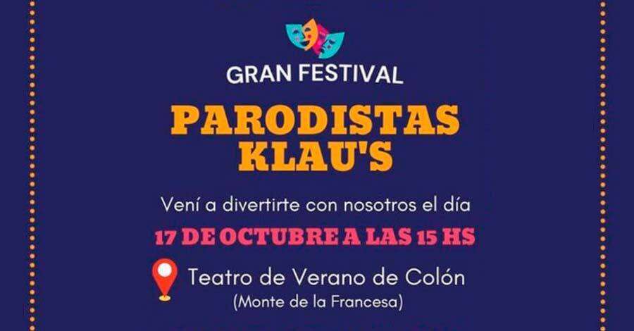 Gran Festival de Parodistas Klaus en el teatro de Verano de Colón