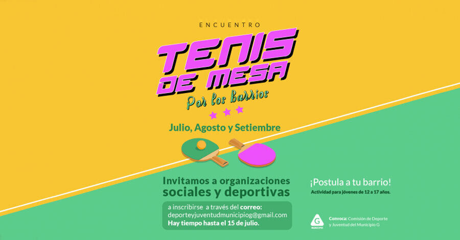 Tenis de mesa por los barrios