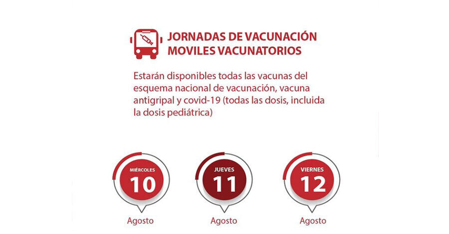 Vacunatorio móvil en barrios del Municipio G