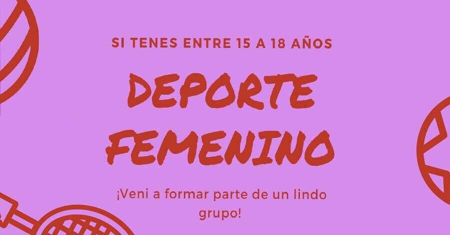 Deporte Femenino para adolescentes en el Espacio Polideportivo