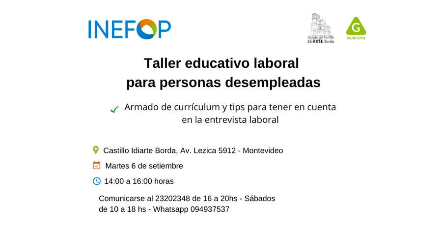 Taller para personas desempleadas en el Castillo