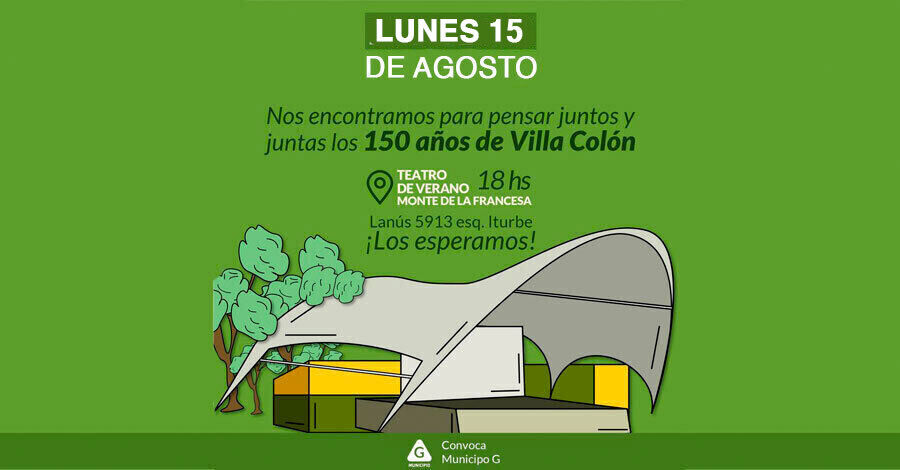 Nueva reunión por los 150 años de villa Colón