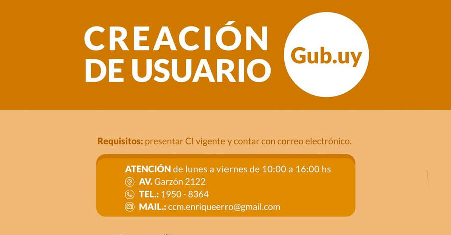 Creación de usuario Gub.uy
