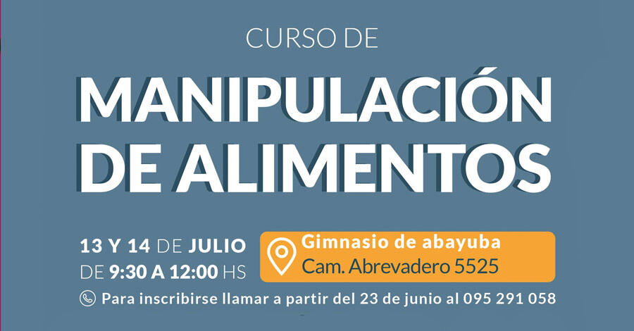 Curso de Manipulación de Alimentos en el Gimnasio de Abayuba