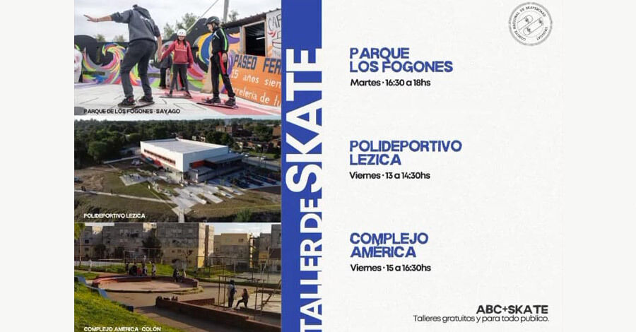 Talleres de Skate gratuitos