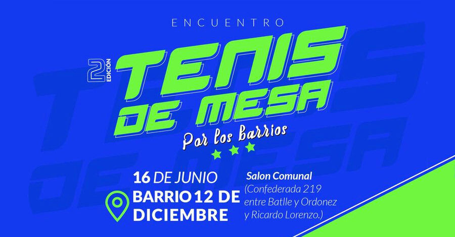 Tenis de Mesa en el Barrio 12 de Diciembre