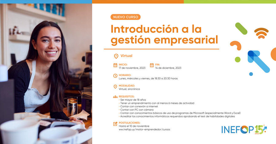 Curso de Introducción a la Gestión Empresarial de INEFOP
