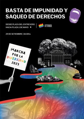 afiche marcha por la diversidad 2023