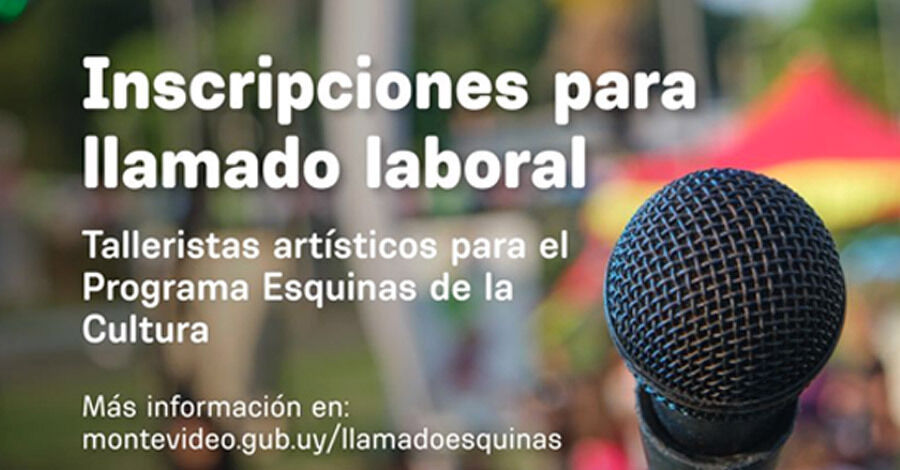 Llamado abierto a talleristas para el Programa Esquinas de la Cultura