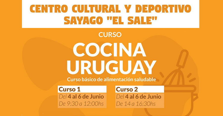 Curso de Cocina Uruguay en el Centro Cultural y Deportivo Sayago