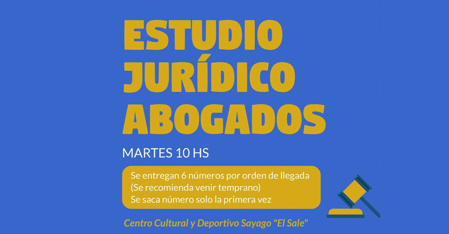 Estudio Jurídico de Abogados en el Centro Cultural y Deportivo Sayago "El Sale"