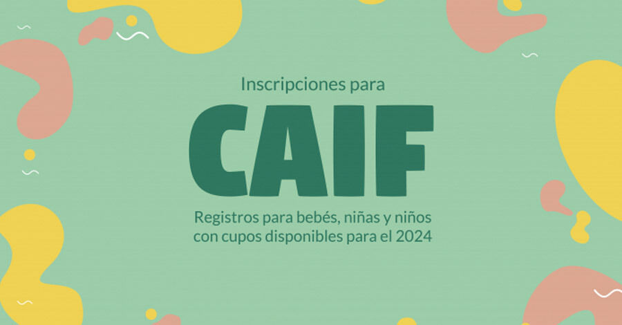 Inscripciones a CAIF con cupos disponibles