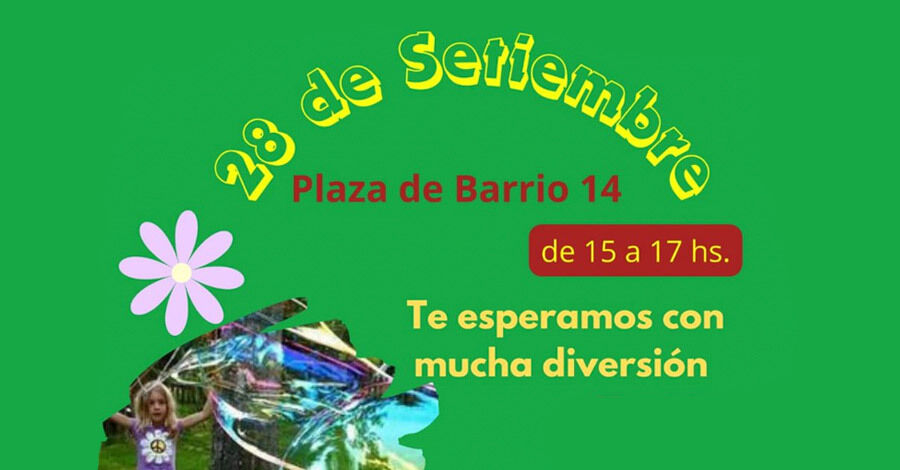 Tarde de diversión y juegos para las infancias en el Barrio 14