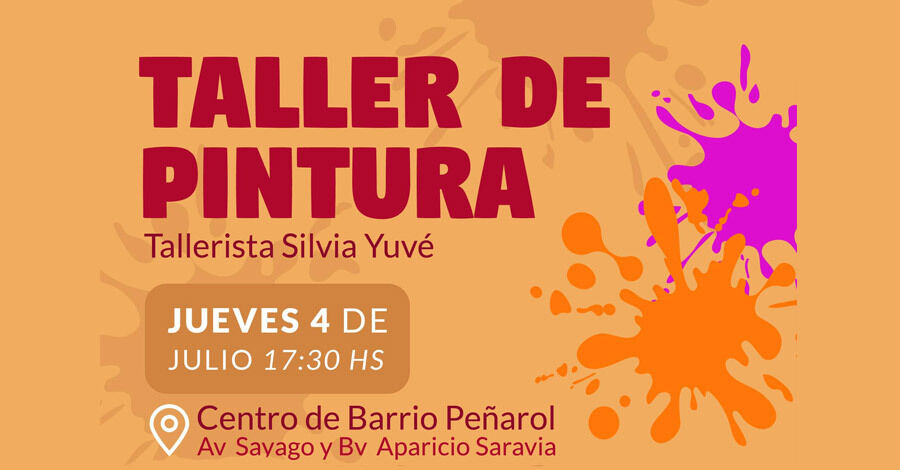 Taller de Pintura en el Centro de Barrio Peñarol