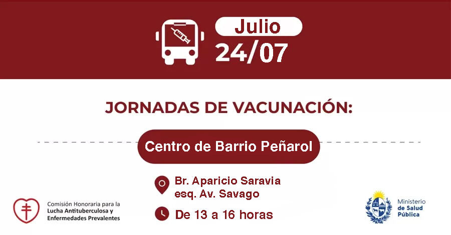 Jornada de vacunación en el Centro de Barrio Peñarol