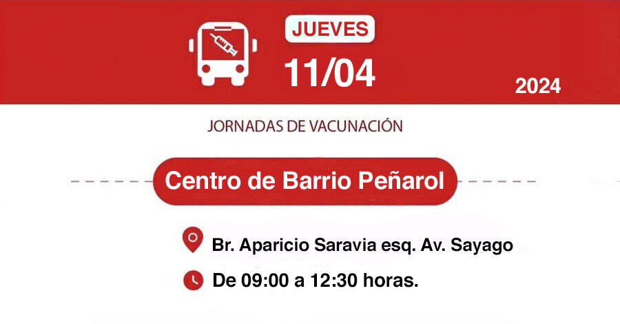 Nueva jornada de vacunación en el Centro de Barrio Peñarol
