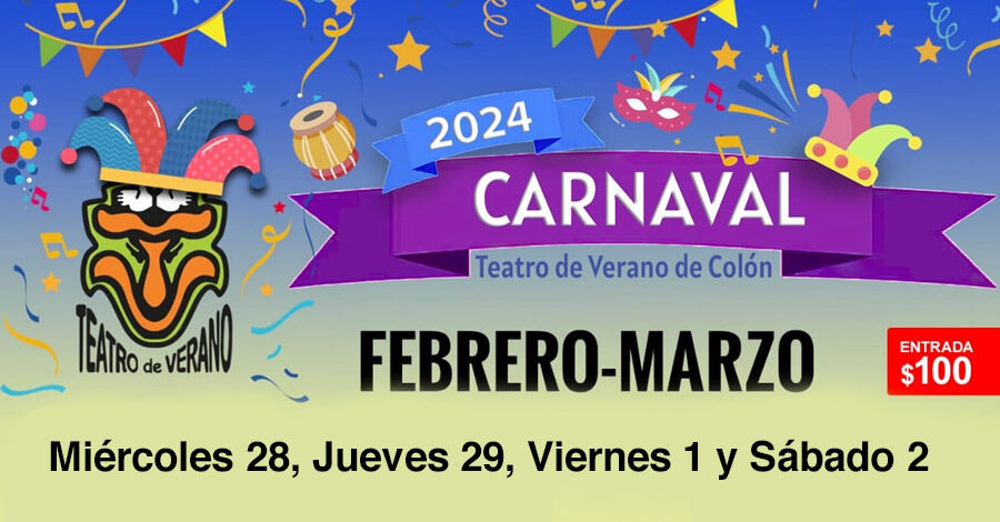 Gran cierre de carnaval en el Teatro de Verano de Colón