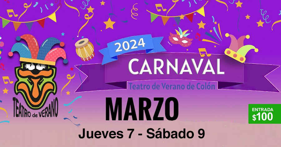 Ronda de ganadores del Carnaval 2024 en el Teatro de Verano de Colón