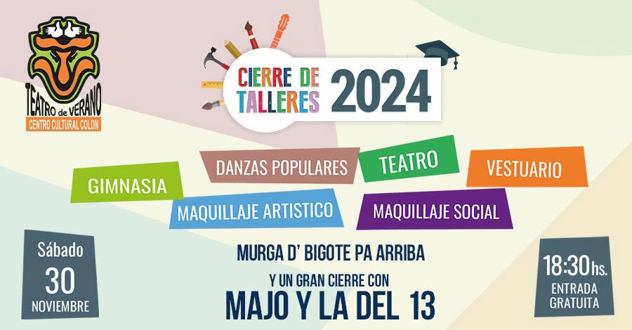 Cierre de talleres del Teatro de Verano de Colón 2024