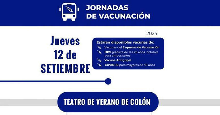 Jornada de vacunación en el Teatro de Verano de Colón