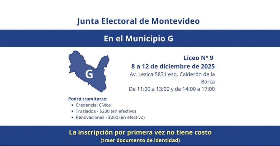 Jornadas de inscripción, traslado y renovación de credencial cívica en el Liceo N9