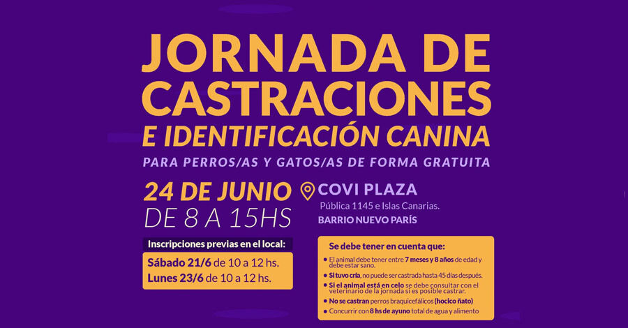 Jornada de Castraciones en el Barrio Nuevo París