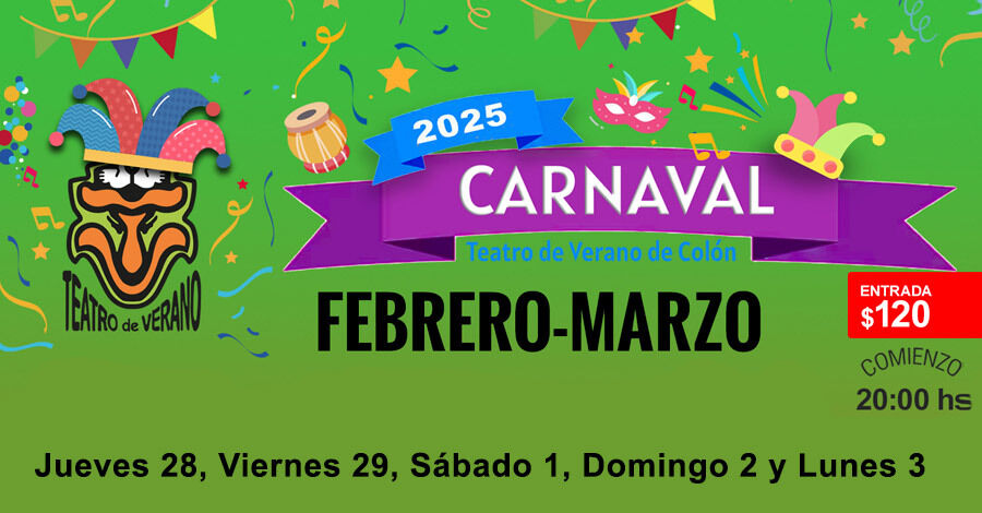 Programación para los días jueves 28, viernes 29, sábado 1, domingo 2 y lunes 3