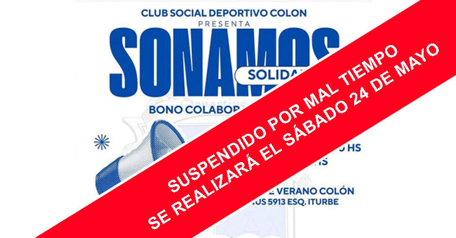 Se suspende Sonamos Solidarios en el Teatro de Verano de Colón