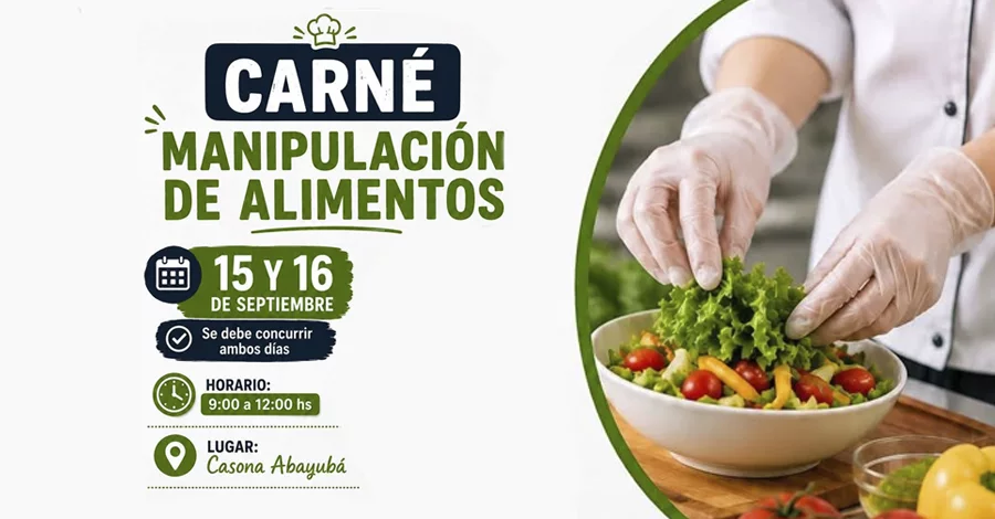 Carné de Manipulación de Alimentos en la Casona de Abayubá
