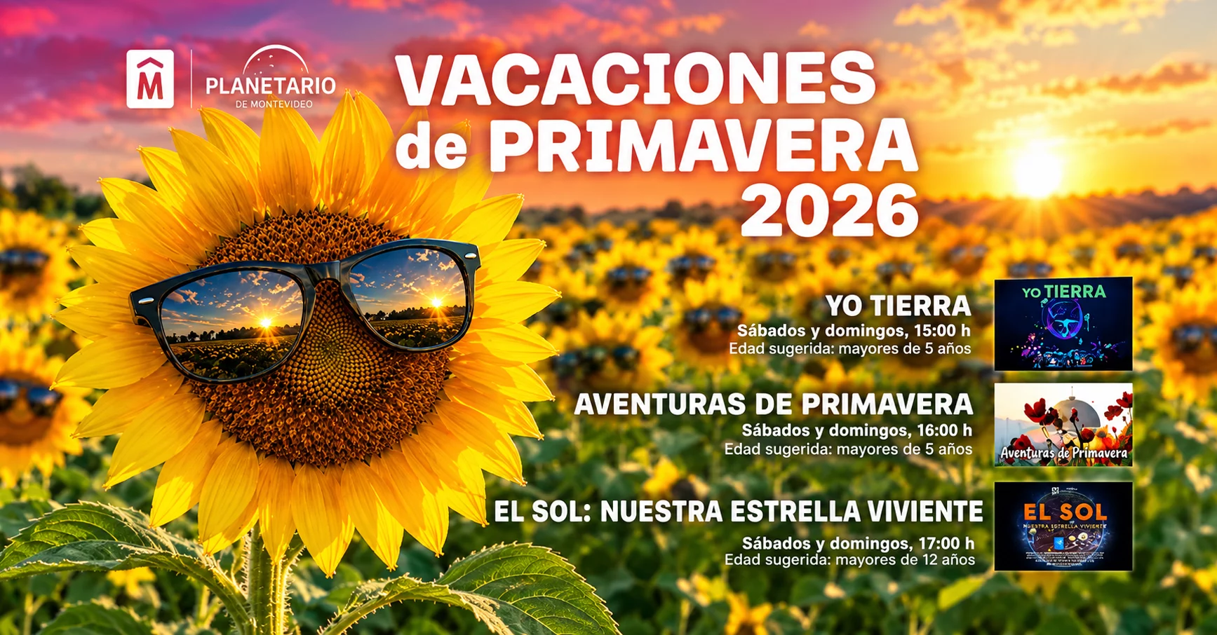 Vacaciones de Primavera en el Planetario 2026