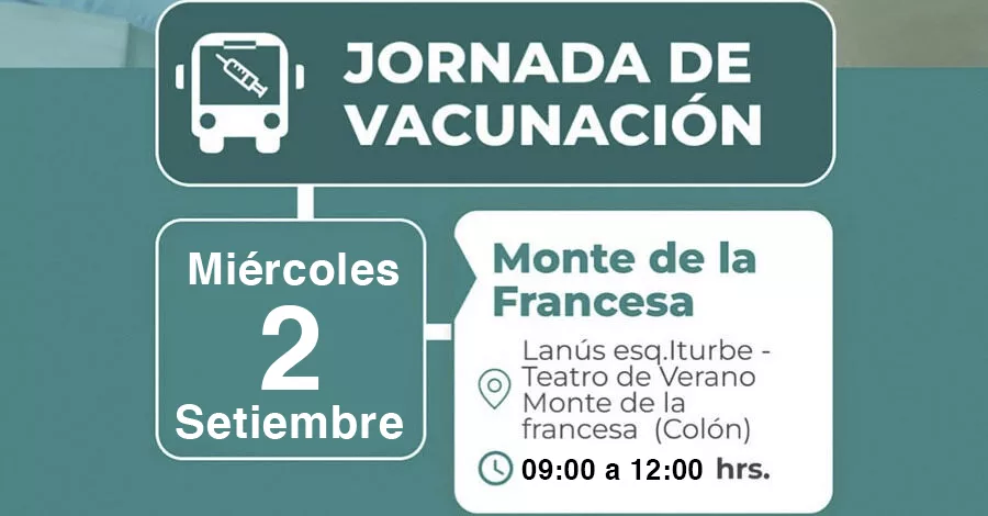 Vacunatorio movil en el Teatro de Verano de Colon setiembre 2026