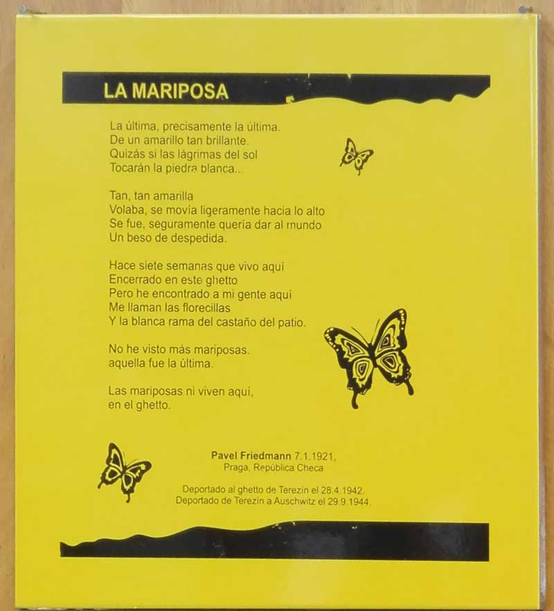 Poema La Mariposa de Pavel Friedmann
