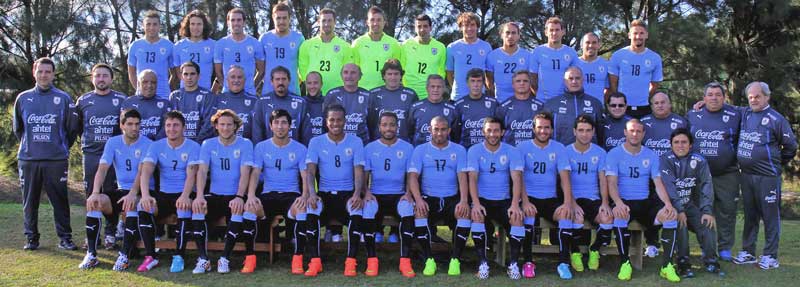 Tenfield.com » Los futbolistas de la selección uruguaya ya calzan