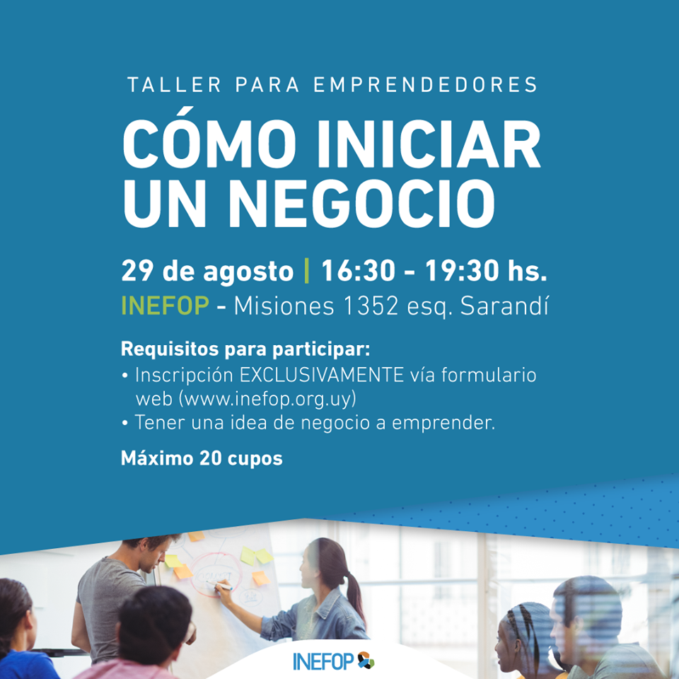 afiche taller de emprendedores