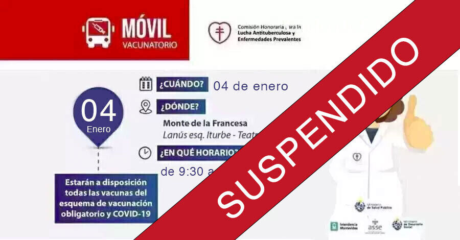 Se suspende el móvil de vacunación en el Teatro de Verano de Colón